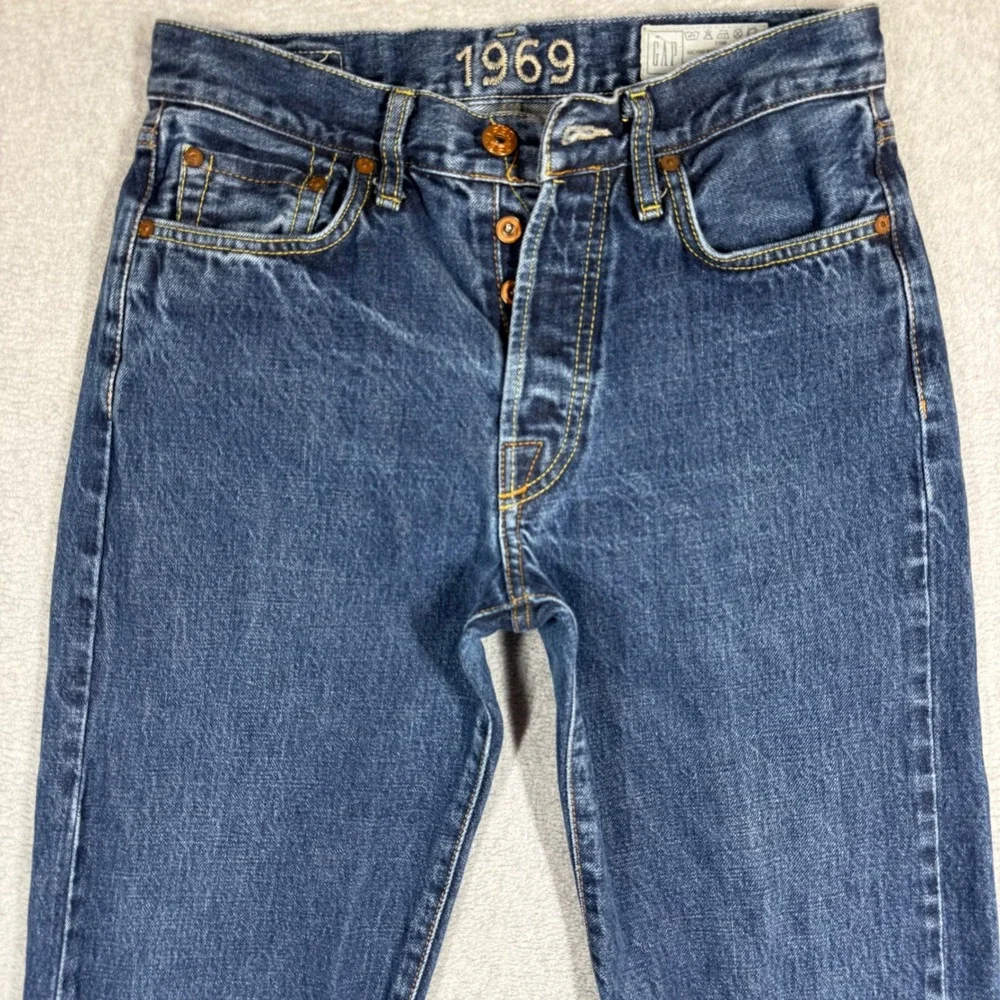 Gap 1969 Red Line Selvedge Jeans Mens 30x34 Made in Italy (28x32 Actual)